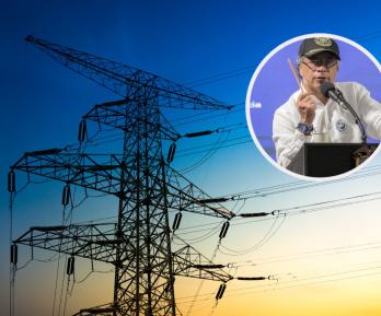 Presidente Petro sobre tarifa de energía. / Fotos: Freepik y Presidencia.