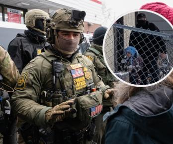 Detienen a niño de 5 años en redada del ICE. / Fotos: AFP y Colegio Columbia Heights. 