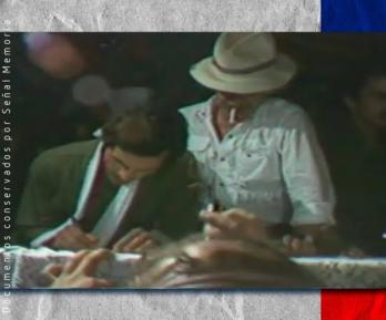 Firma de acuerdo de paz del M19. / Foto: Señal memoria.