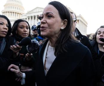 María Corina Machado se reunió con Trump en Washington.