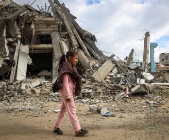 Testamento de niña palestina. / Foto: UN News.