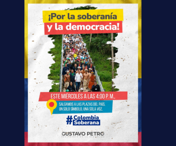 Petro convoca a movilización nacional en defensa de la soberanía.