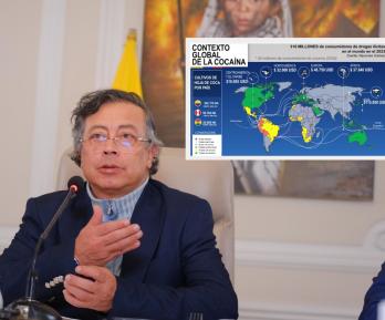 Presidente destaca la disminución de cultivos de hoja de coca. / Fotos: Presidencia.