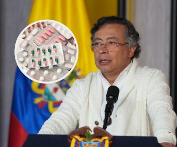 Petro sobre precios de medicamentos. / Fotos: Presidencia y Freepik.