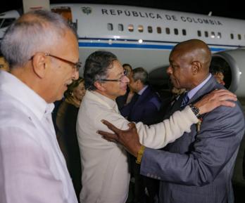 Presidente Petro llega a Panamá.  / Foto: Presidencia.