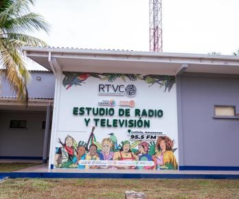 RTVC en el Amazonas. / Foto: RTVC - Santiago Villegas.