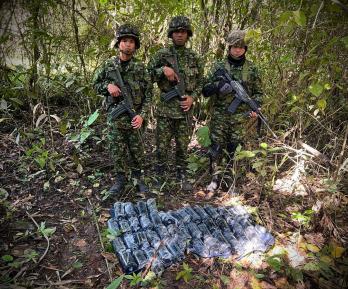Ejército destruyó 43 explosivos en zona rural de Rovira, Tolima.