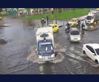 Granizada en Bogotá este jueves: Engativá, localidad más afectada.