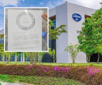 MinTrabajo sobre Alpina. / Fotos: Alpina y X MinTrabajo.