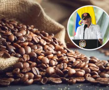 Presidente Petro sobre la exportación de café. / Foto: ProColombia y Presidencia.