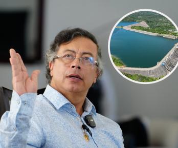 Presidente Petro cuestionan manejo de represas. / Fotos: Presidencia y Represa de Urrá.