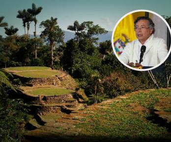 Petro sobre el decreto de la Línea Negra. / Fotos: Parque Tayrona y Presidencia.