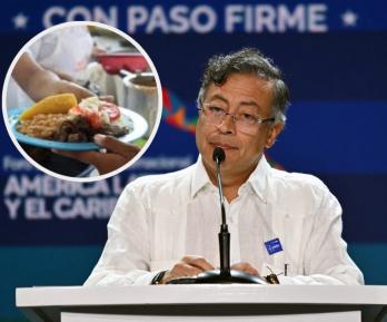 Presidente Petro sobre irregularidades en el PAE. / Fotos: AFP y MinEducación.