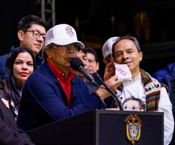 Presidente Petro sobre Thomas Greg & Sons. / Foto: Presidencia.