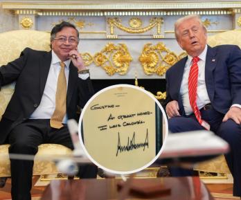 Petro y Trump en la Casa Blanca. / Foto: Presidencia.