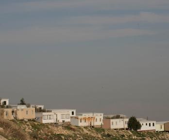 Una vista parcial muestra el asentamiento israelí de Kfar Adumim, en Cisjordania, situado entre Jerusalén y Jericó.
