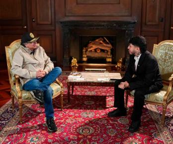 Petro con Westcol. / Foto: Presidencia.