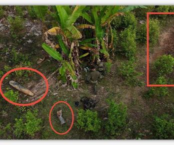 Bomba hallada en territorio colombiano habría rebotado desde Ecuador.