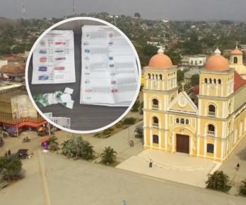 Captura a persona por delito de corrupción en elecciones. / Fotos: Radio Nacional y Armada de Colombia.