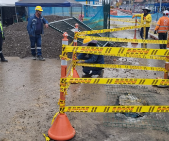 imagen del cerramiento por daño Deprimido Calle 72