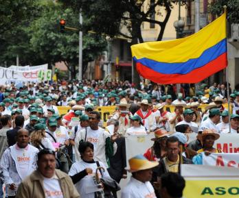 Paro nacional de Fecode. / Foto: AFP.