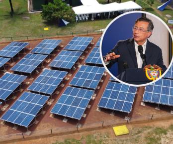 Petro sobre generación de energía limpia. / Fotos: Presidencia y MinEnergía.