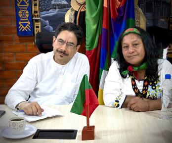 Iván Cepeda anunció a Aída Quilcué como su fórmula vicepresidencial.