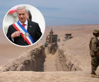 Kast en frontera de Chile y Perú. / Fotos: AFP.