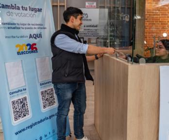 Cambio de puesto de votación. / Foto: Registraduría.