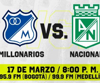 Millonarios vs. Nacional. / Foto: RTVC.