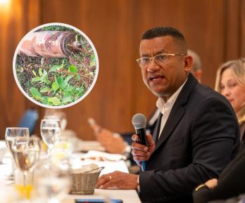 Gobernador de Nariño sobre investigaciones de bombardeo en Ecuador. / Fotos: X Luis Alfonso Escobar y RTVC.