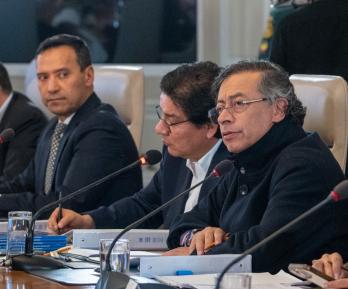 Presidente Petro denuncia presunto bombardeo de Ecuador. / Foto: Presidencia.