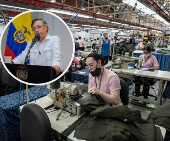 Petro sobre baja tasa de desempleo. / Fotos: Presidencia de la República.