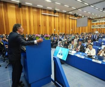 Presidente Petro en Viena. / Foto: X de Gustavo Petro.