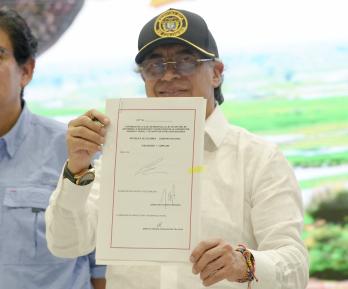 Presidente Petro firma en Cereté la Ley de Jurisdicción Agraria.