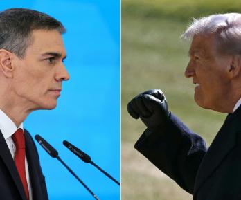 Sánchez prohíbe el uso del espacio aéreo a EE.UU. / Foto: AFP.