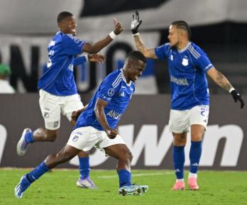 Victoria de Millonarios en la Copa Sudamericana. / Foto: AFP.