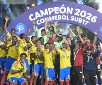 Colombia sub 17. / Foto: AFP.