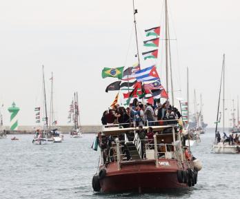 Flotilla rumbo a Gaza. / Foto: AFP.