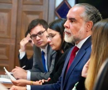 Seguridad para candidatos presidenciales. / Foto: Ministerio del Interior.