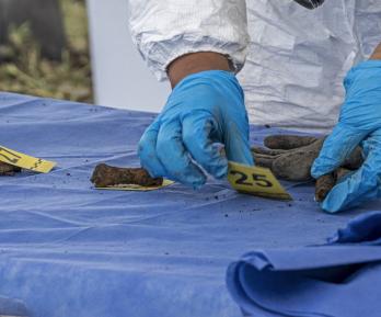Hallan más de mil fragmentos óseos en lago de Ciudad de México