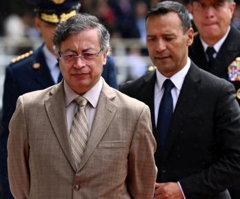 Presidente Petro destaca disminución de homicidios. / Foto: AFP.