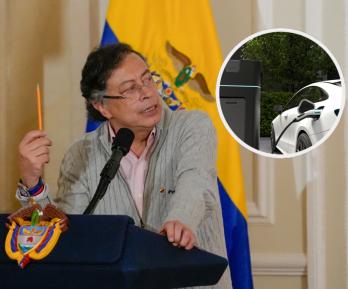 Carros eléctricos. / Foto: Presidencia y Freepik.