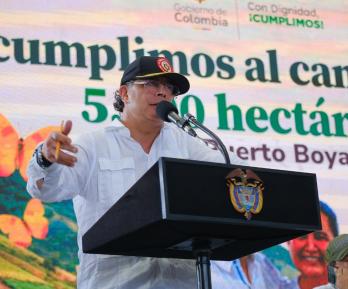 Presidente Petro en Puerto Boyacá. / Foto: Presidencia.