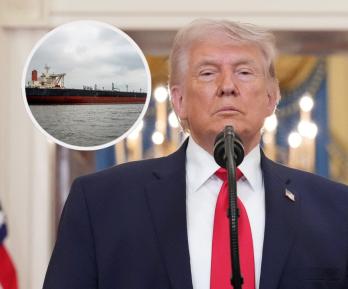 Trump sobre Estrecho de Ormuz en Irán. / Fotos: AFP.