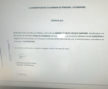 Andrés Velasco, pdte. de Asofondos se pensionará por Colpensiones 