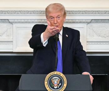 Desaprobación de Donald Trump. / Foto: AFP.