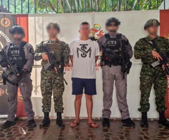 Captura de El Mono en atentado en Cajibío. / Foto: Ejército de Colombia.