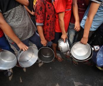 Día mundial en contra del hambre. / Foto: AFP.