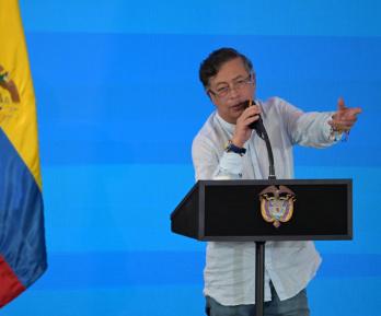 Petro sobre colombianos en Ucrania. / Foto: AFP.